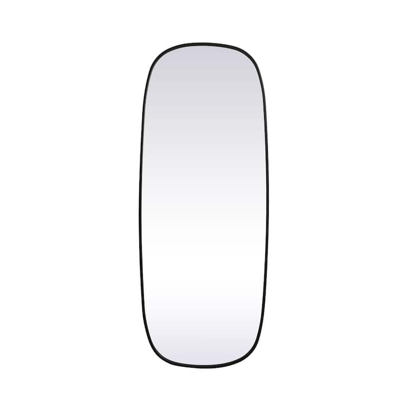 Elegant Lighting MR2B2460 Brynn 24" W x 60" H Oval Framed Bathroom - Black