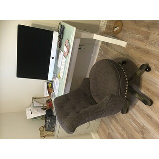 Linon Pamela Office Chair - Grey