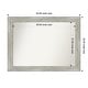 preview thumbnail 110 of 119, Dove Greywash Framed Non-Beveled Custom Wall Mirror, Bathroom Vanity Mirror Outer Size: 44 x 33
