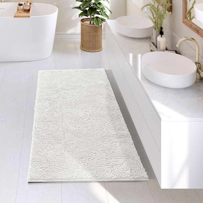 Empyrean Non-Slip Super Plush Chenille Bathroom Rugs