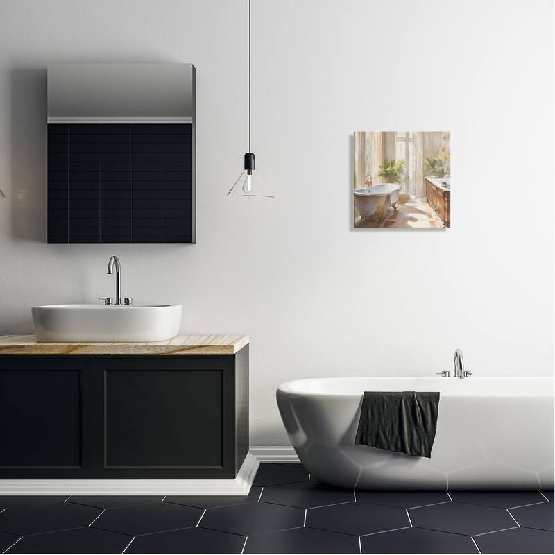 Stupell Sunlit Bathroom View Canvas Wall Art Design by Kim Allen