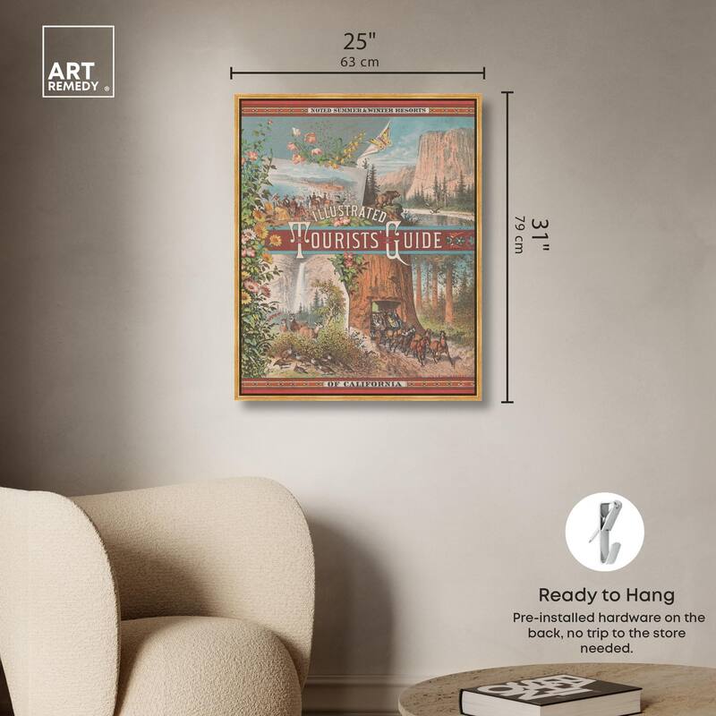 Tourists' Guide to California Canvas by Art Remedy