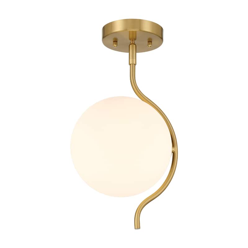 Acroma Modern Dimmable Glass Semi Flush Mount Ceiling Lighting