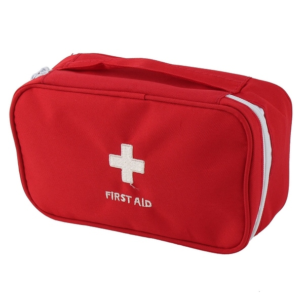 Outdoor Camping Polyester Rectangle Emergency First Aid Medic Rescue Bag Red
