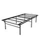 preview thumbnail 4 of 4, Black 18-inch Twin XL Heavy-Duty High Rise Metal Platform Bed Frame