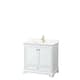 Option White, Gold Trim, Giotto Quartz Top