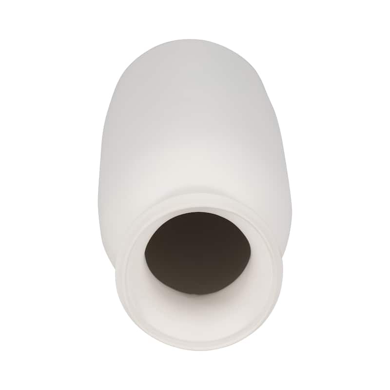 Sagebrook Home White Solid Color Ceramic Tall Slim Vase