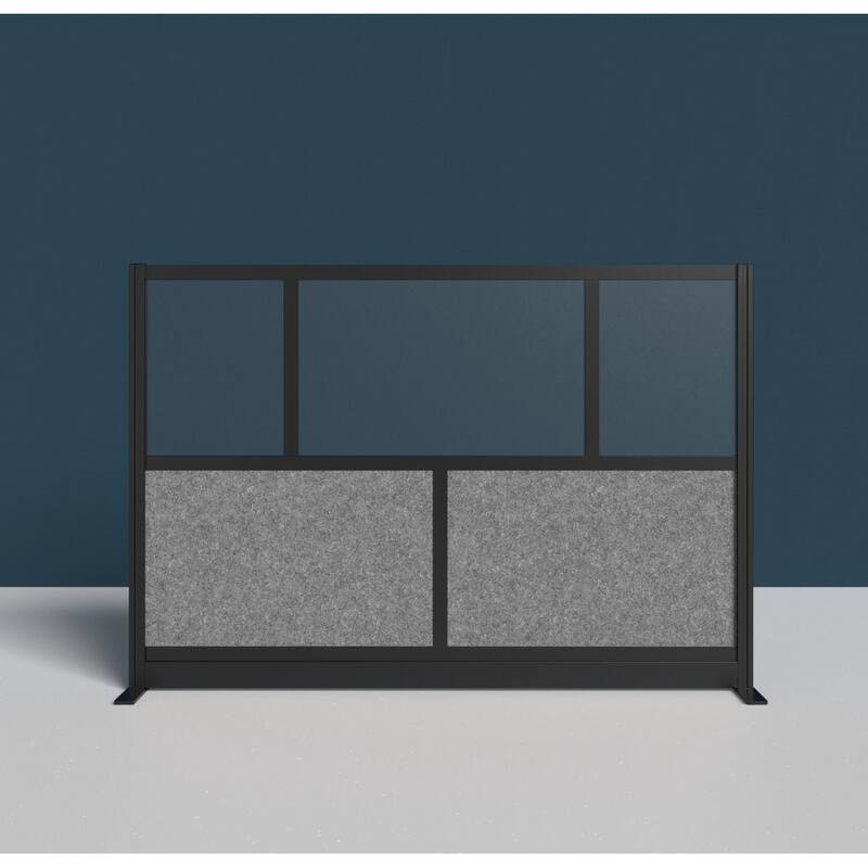 Modular Wall Room Divider System - Black Frame - 70" x 48" Starter Wall