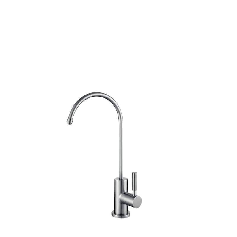 STYLISH Kitchen Sink Drinking Water Faucet, Commercial Water Filtration Faucet, Stainless Steel, Contemporary Style High-Spout - Brushed Stainless Steel