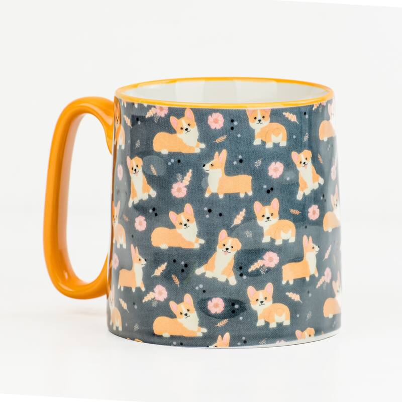 10 Strawberry Street Bella Animal Mugs, Set of 4