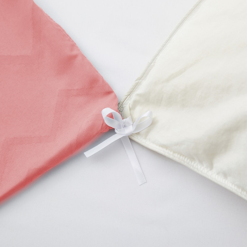 Clipped Jacquard Geometric Duvet Cover & Pillowcase Set