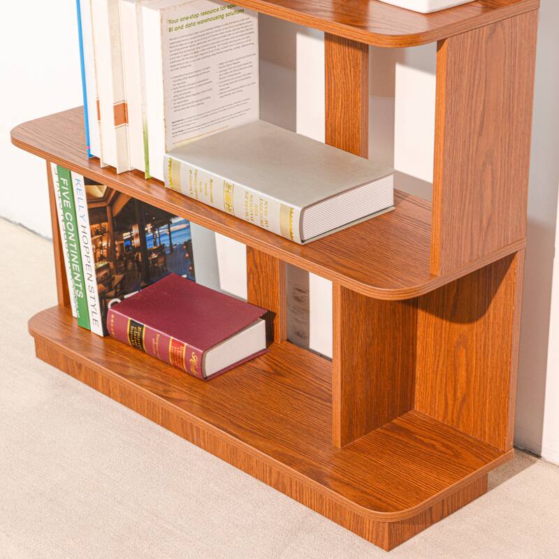 31.5"L X 64.56"H Free Combination Bookshelf Modern 5-Tier Open Storage Bookcase Mdf Wood Display Shelving,Media Storage Shelves