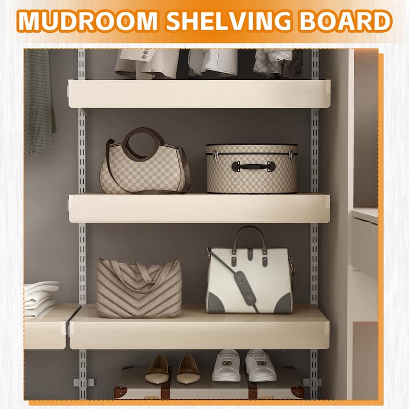 5 Pcs Wire Shelf Covers, Foamed PVC Wire Rack Covers for Removable Closet (Not Wood), Pantry Shelves for Cabinet Bathroom