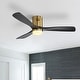 preview thumbnail 72 of 75, Sofucor 42/52 Inch Low Profile Flush Mount Ceiling Fan with Light,Remote Control,Solid wood/ABS Blades,Reversible Quiet DC Motor