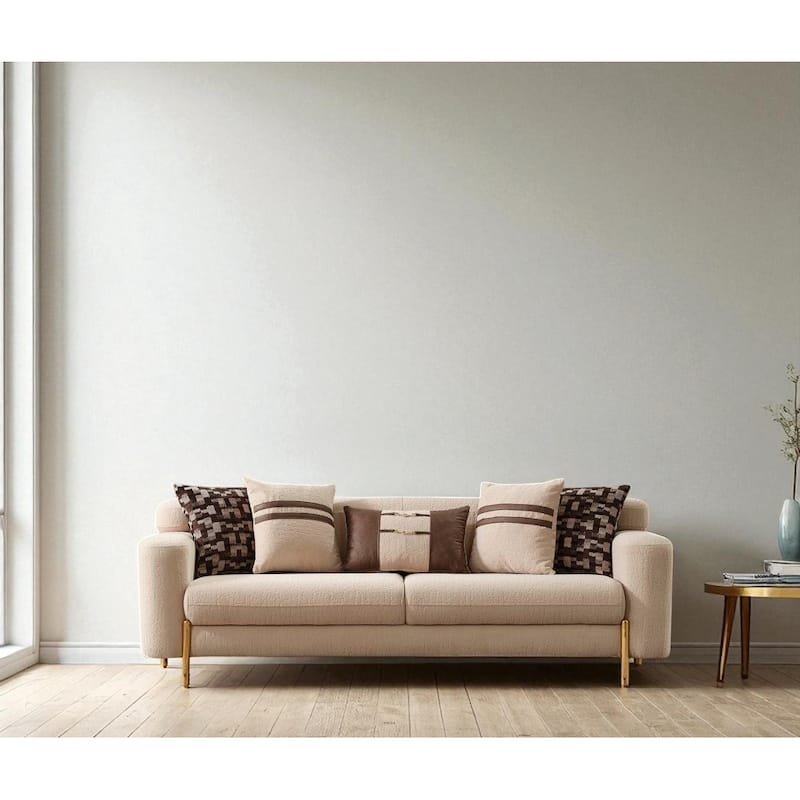Balmain Living Room 3 seat sofa - Beige