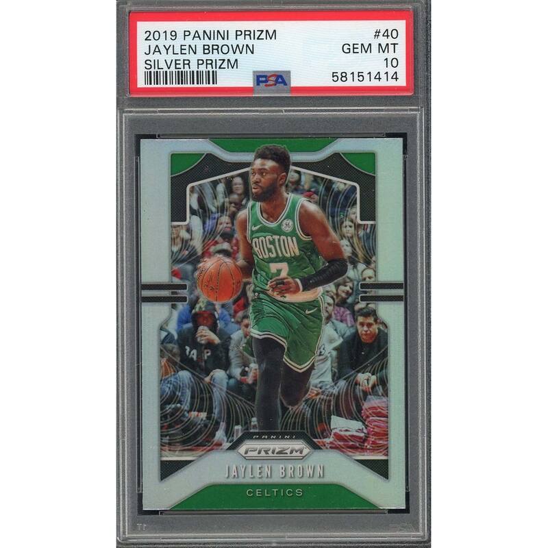 Jaylen Brown 2019 Panini Silver Prizm Basketball Card #40 Graded PSA 10 - 8'6" x 11'6"
