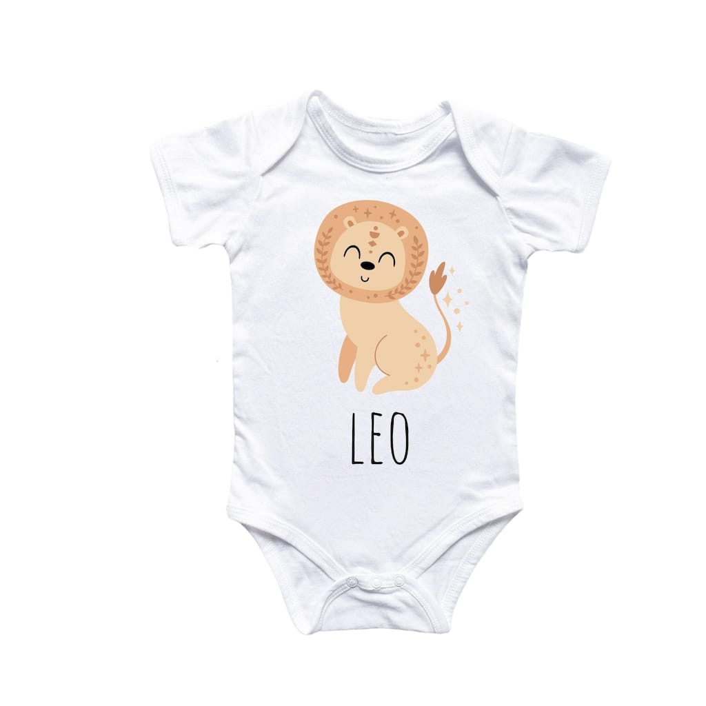 Leo Zodiac - Baby Boy Girl Clothes Infant Bodysuit Funny Cute Newborn 2