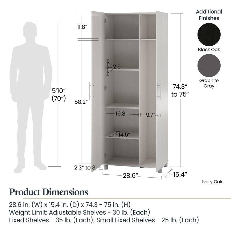 Systembuild Evolution Colwyn Tall Asymmetrical Cabinet