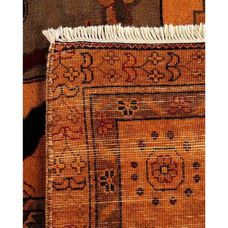 Vibrance One-of-a-Kind Hand-Knotted Area Rug - Orange, 8' 10" x 12' 0" - 8' 10" x 12' 0"