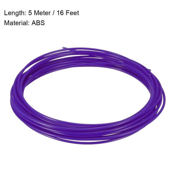 Shop 5 Meter 16 Ft Abs 3d Pen 3d Printer Filament 1 75 Mm Purple Overstock 29607602
