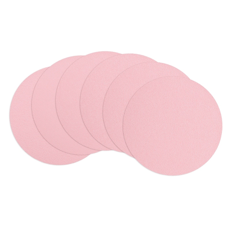 Round Drink Coasters Set of 6 Dual Sided 4"x4"