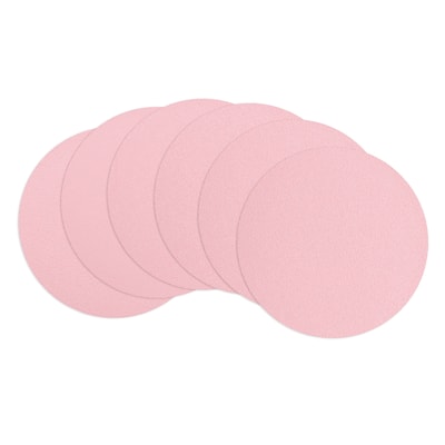 Round Drink Coasters Set of 6 Dual Sided 4"x4"