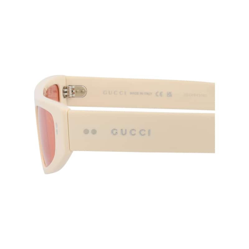 Gucci Cat Eye-Frame Recycled Acetate Sunglasses - Ivory Ivory Red - NS