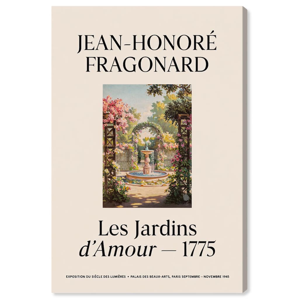 Romantic Gardens Canvas by Art Remedy, Gallery Wrapped