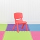 preview thumbnail 33 of 54, 10PK Green Plastic Stackable School Chair, 10.5" Seat Height - Preschool Seating Red
