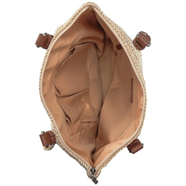 the sak crochet double handle shopper