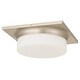 preview thumbnail 8 of 10, 13-in Antique Brass LED Flush Mount