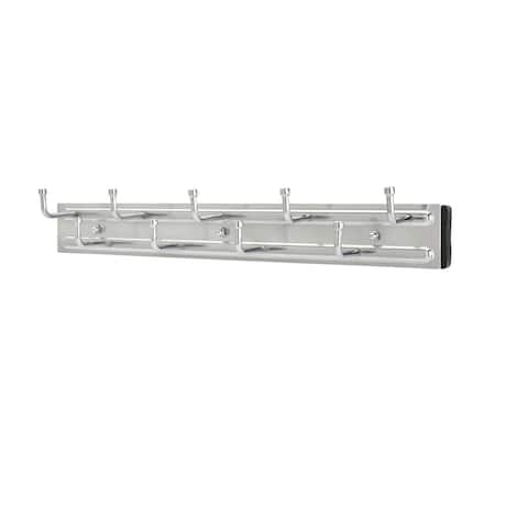Rev-a-Shelf BRC-14CR 14-Inch Wall Mounted Pullout Belt Rack Organizer, Chrome - 1.75