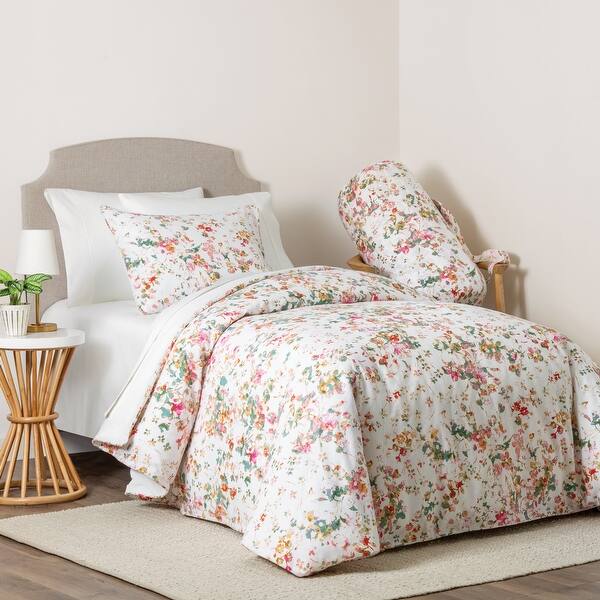 Shop Carmela 4 Piece Floral Print Full Queen Comforter Set On Sale Overstock 31709140