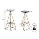 preview thumbnail 50 of 49, Trinity Modern Round Metal Backless Bar Stool with Hairpin Legs and Integrated Footrest for Kitchen Island & Home Bar