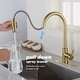 preview thumbnail 2 of 5, Brushed Gold Touch Kitchen Faucet with Pull Down Sprayer - 8.66*8.07*16.53