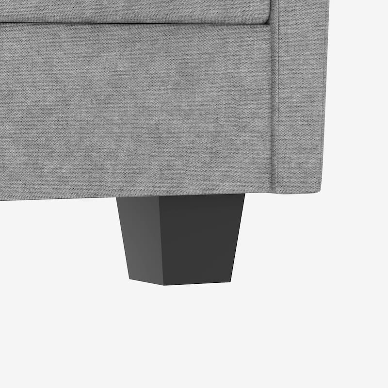 Christopher Knight Home - Noah 141.5" U-Shaped 6-Seater Sofa Couch with Movable Ottoman and Armrest Pockets, Fabric Upholstery