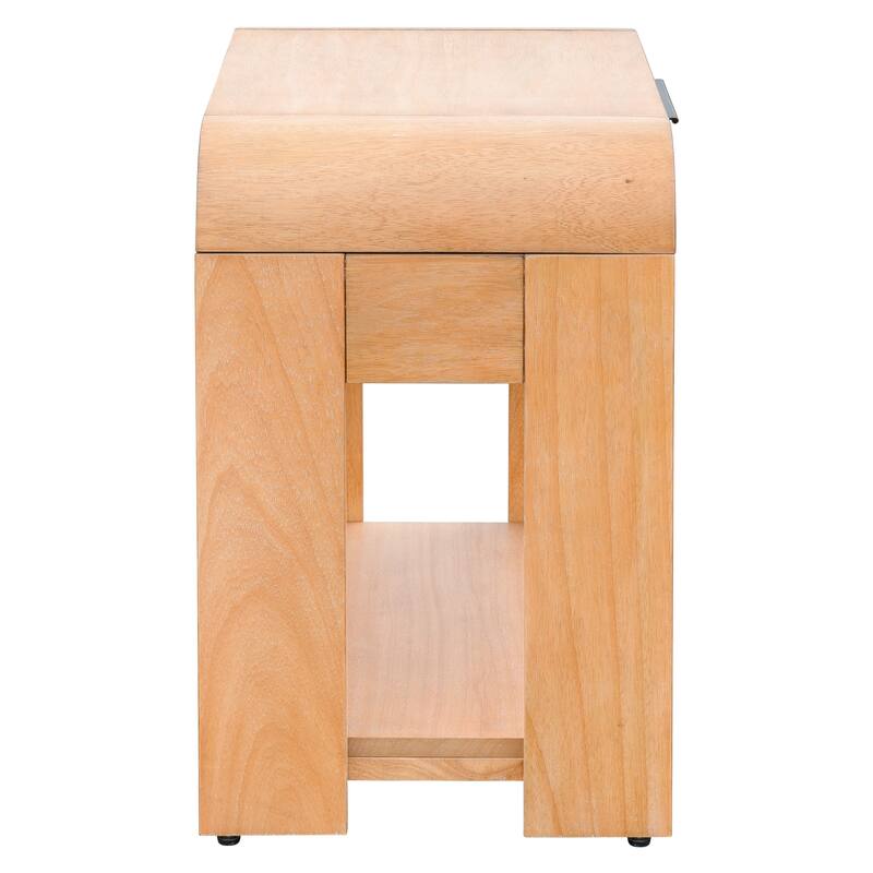 INK+IVY Jameson Modern One Drawer Waterfall Nightstand