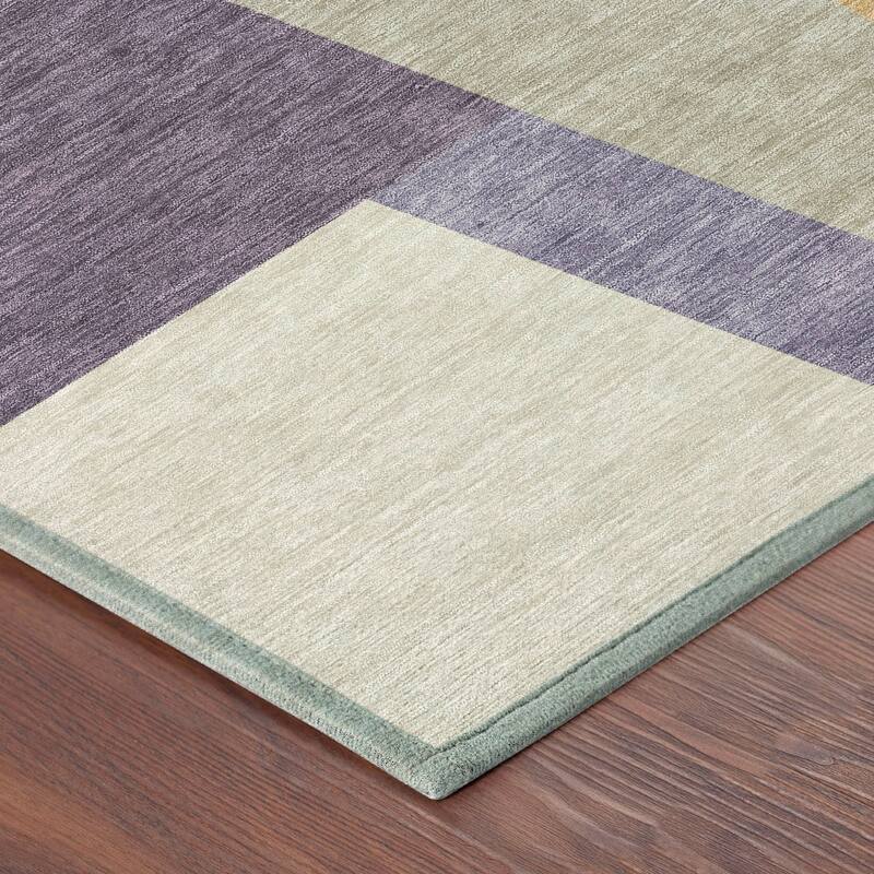 Machine Washable Indoor/ Outdoor Contemporary Jolie Chantille Rug