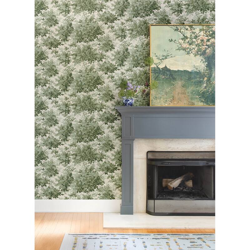 A-Street Prints Greenwood Moss Deciduous Wallpaper