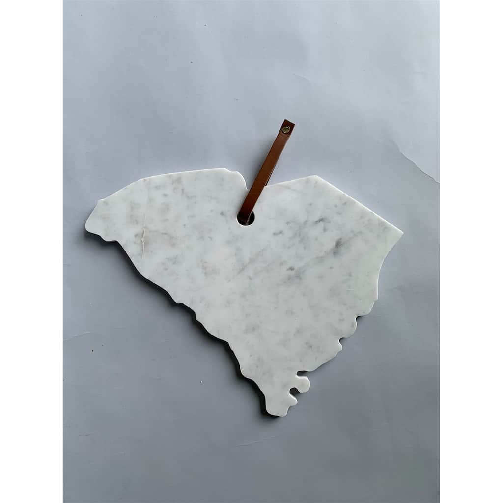 Lg Polished Marble "South Carolina" Cutting Board - A