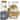 Clara Clark Bathroom Accessories Set with Shower Curtain and Rugs