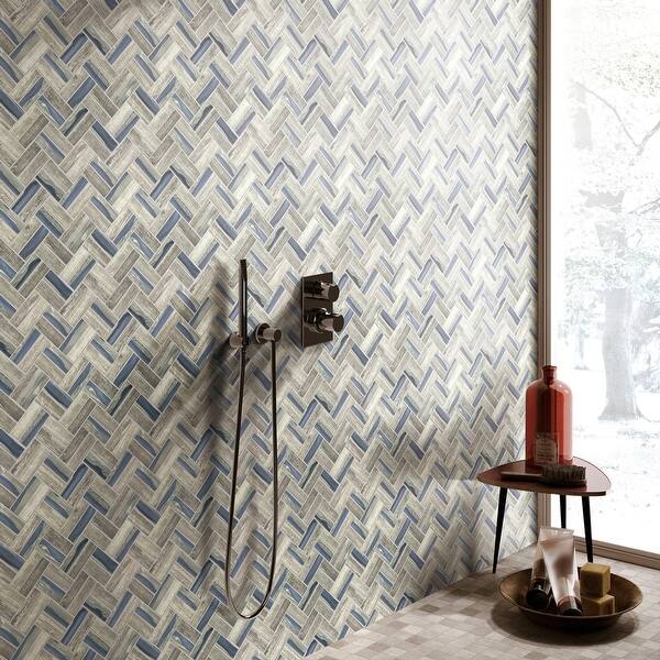 TileGen. Recycle Herringbone Wooden Look 1