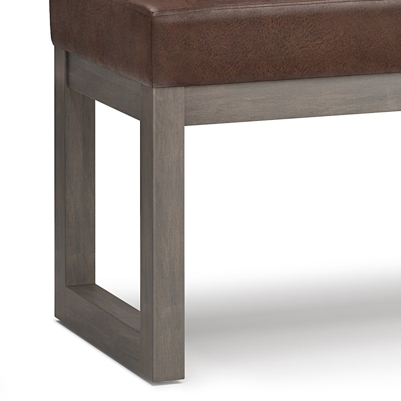 WYNDENHALL Kaufman 48 inch Wide Contemporary Rectangle Ottoman Bench