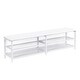 preview thumbnail 17 of 37, Metal Platform Bed Frame with Storage Cabinet and Cushioned Footrest