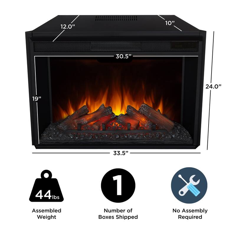 Eliot 81" Grand TV Stand Electric Fireplace by Real Flame