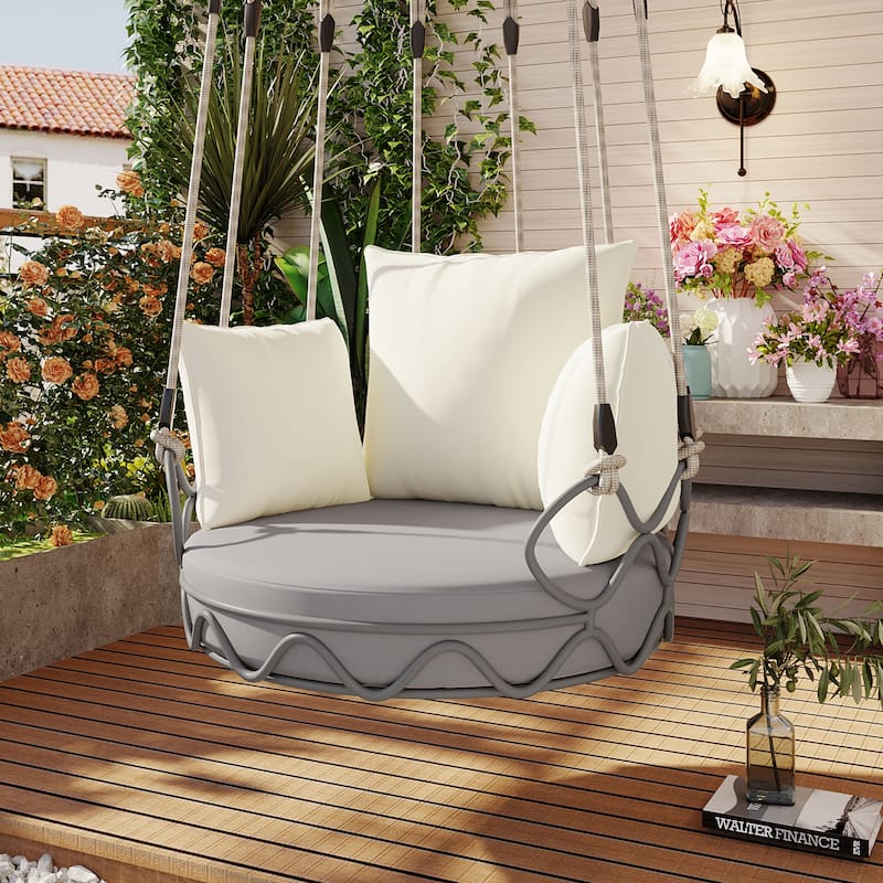 Anmytek UV-Resistant Olefin Hanging Porch Swing Chair