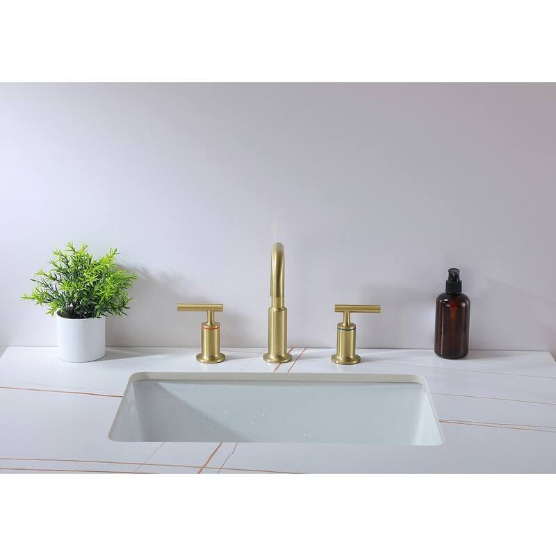 Indigo Home 8 inch Widespread Double Handle Bathroom Faucet