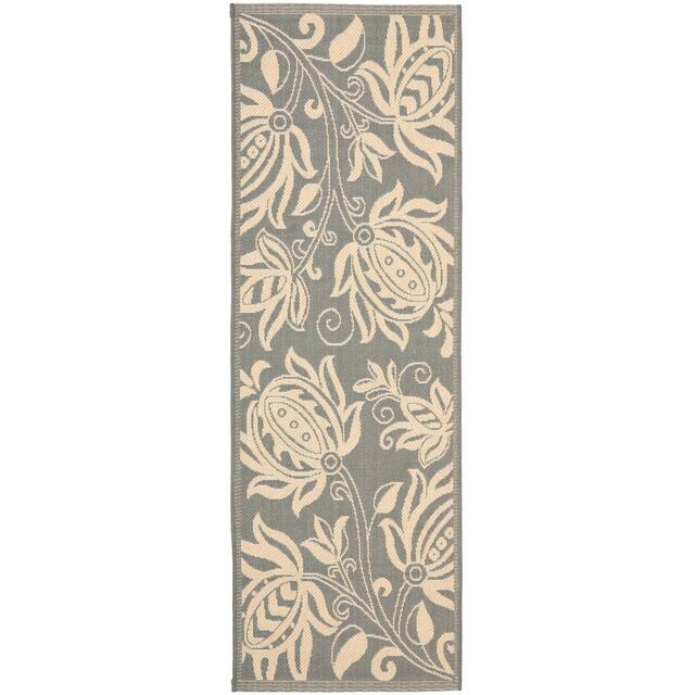SAFAVIEH Courtyard Leatrice Indoor/ Outdoor Patio Backyard Rug