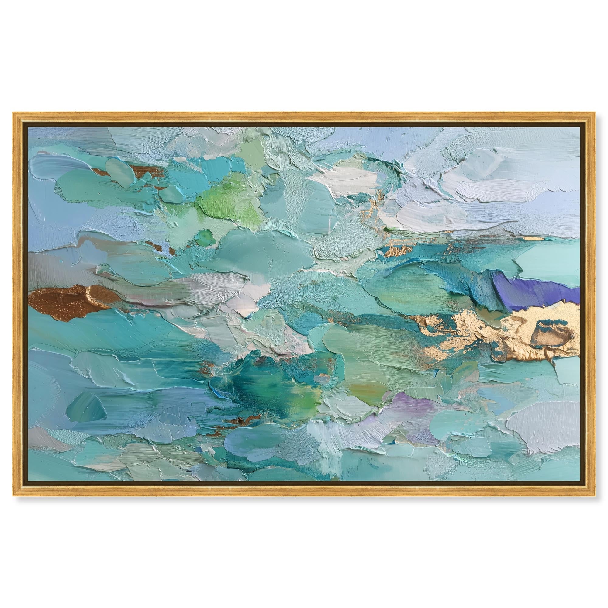 Azure Tide IV Blue Wall Decor Canvas Print by Art Remedy