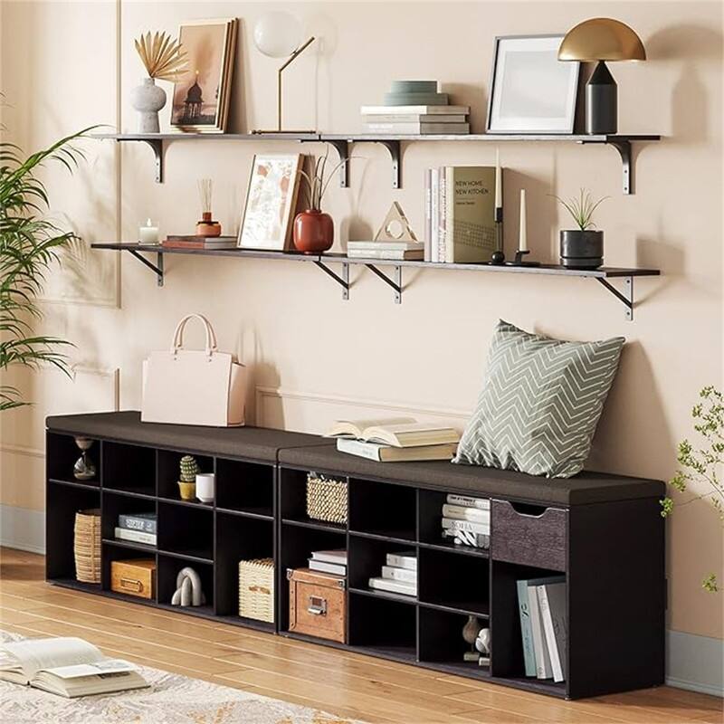 Shoe Bench - 11.8"D x 40.9"W x 18.9"H